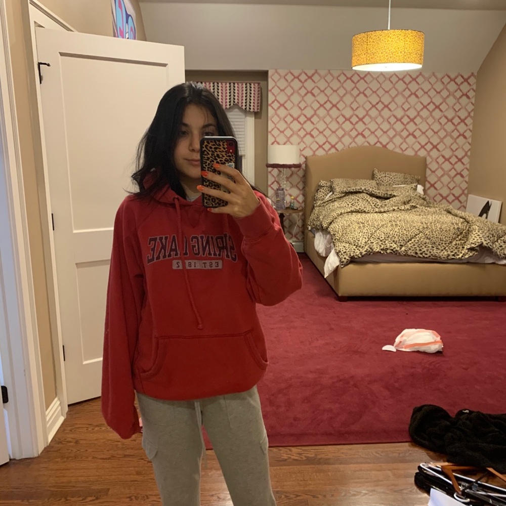 Spring lake red hoodie